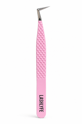 Pink Angle tweezer